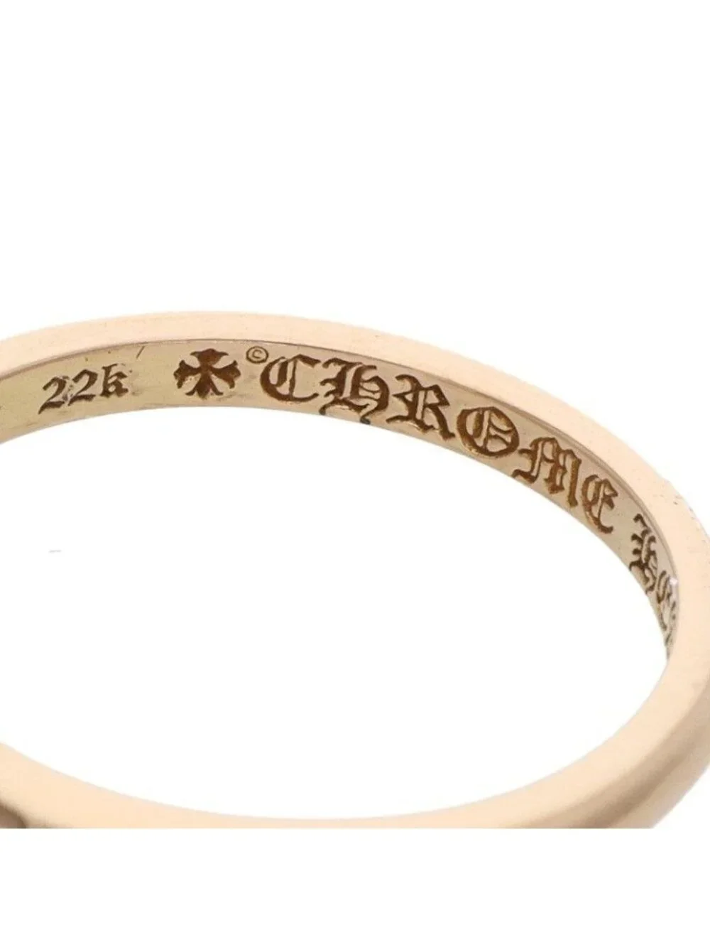 Chrome Hearts 22k Bblgm Alphabet Letter C Bubblegum C Gold Ring